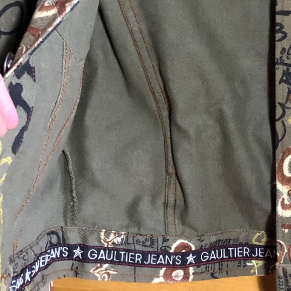 JEAN PAUL GAULTIER Graffiti Denim jacket in size S - Picture 11 of 13